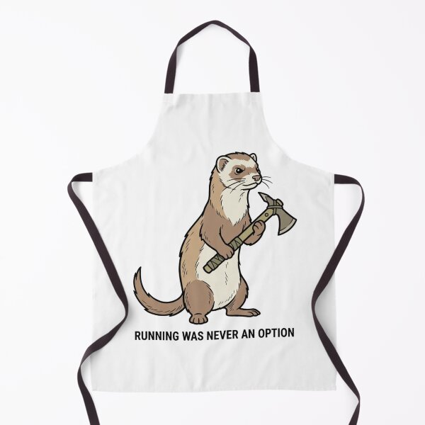 Item preview, Tactical Weasel Running Was Never An Option Funny Ferret Tomahawk Axe Humor designed and sold by raedattia.