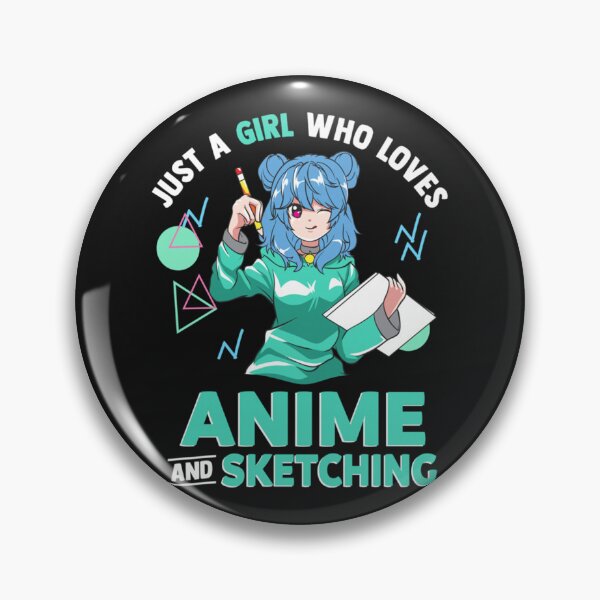 Item preview, Just A Girl Who Loves Anime and Sketching Drawing Art designed and sold by ClairLuther571.