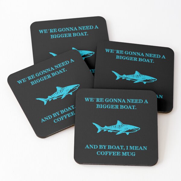Item preview, Need A Bigger Boat Coffee Mug Funny Jaws Parody designed and sold by Mircea786.