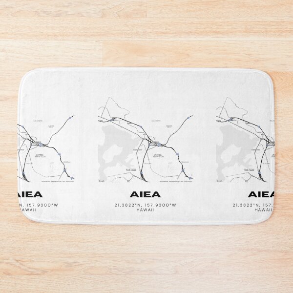 Item preview, Aiea Hawaii Map | Minimalist Oahu Location Design designed and sold by RM-Journey.