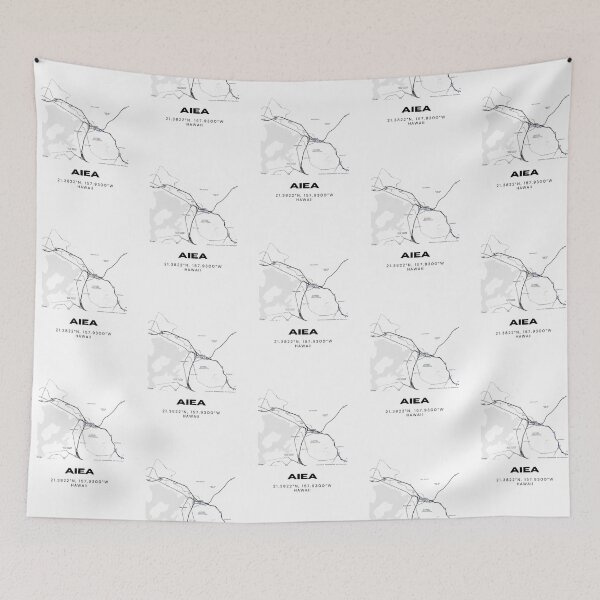 Item preview, Mapa de Aiea, Hawái | Diseño minimalista de la ubicación de Oahu designed and sold by RM-Journey.