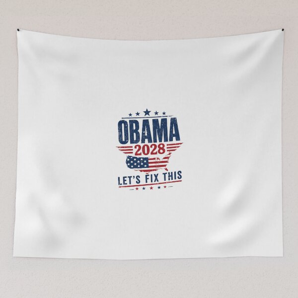Item preview, Obama 2028 Let's Fix This Presidential Election Supporter designed and sold by JonesFlora2025.