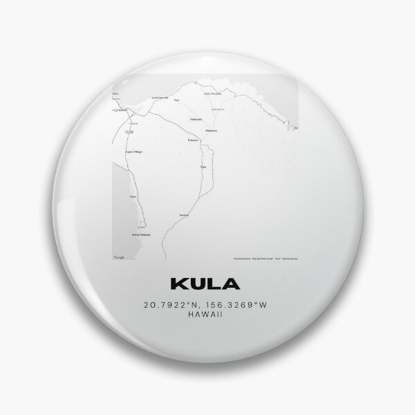 Item preview, Kula Maui Map | Minimalist Hawaii Location Design designed and sold by RM-Journey.
