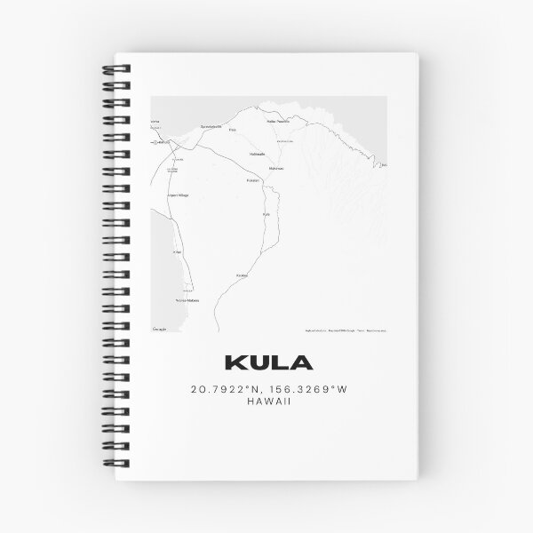 Item preview, Kula Maui Map | Minimalist Hawaii Location Design designed and sold by RM-Journey.