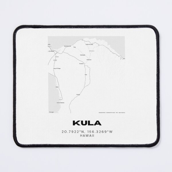 Item preview, Kula Maui Map | Minimalist Hawaii Location Design designed and sold by RM-Journey.