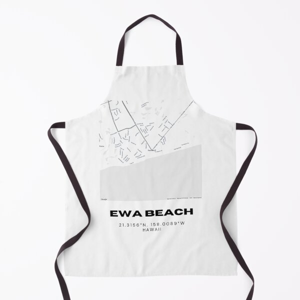 Item preview, Ewa Beach Hawaii Map | Minimalist Oahu Coastal Design designed and sold by RM-Journey.