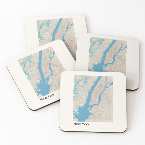 Item preview, New York Minimalistic Map Art designed and sold by MapsNerd.