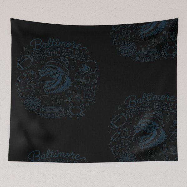 Item preview, Baltimore Football Game Day Fan Art designed and sold by ThomasWil51506.