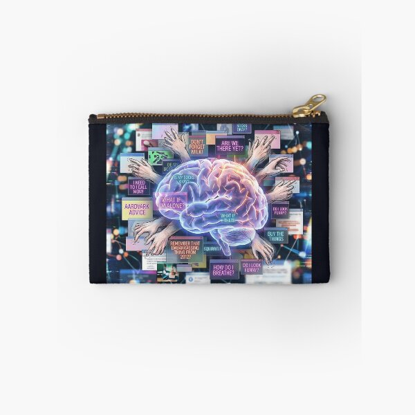 Item preview, Overthinking Brain Multitasking Mental Pop Up Chaos designed and sold by Michaelragheb.