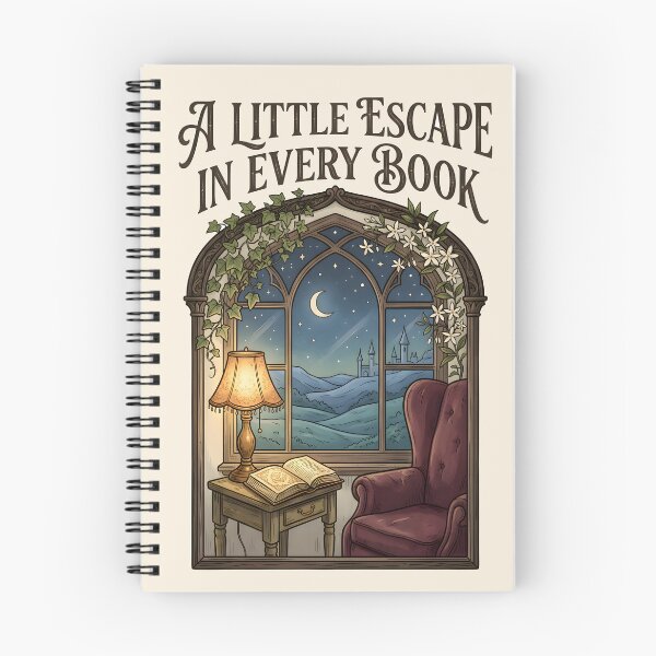 Item preview, A Little Escape in Every Book Cozy Reading designed and sold by hutofdesigns.