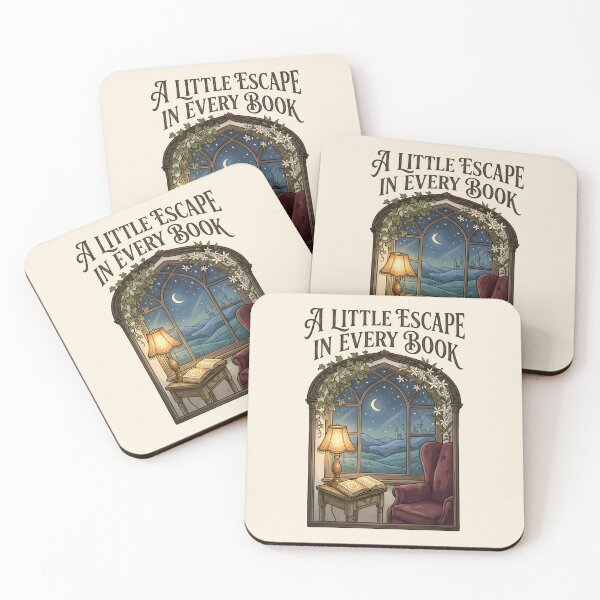 Item preview, A Little Escape in Every Book Cozy Reading designed and sold by hutofdesigns.