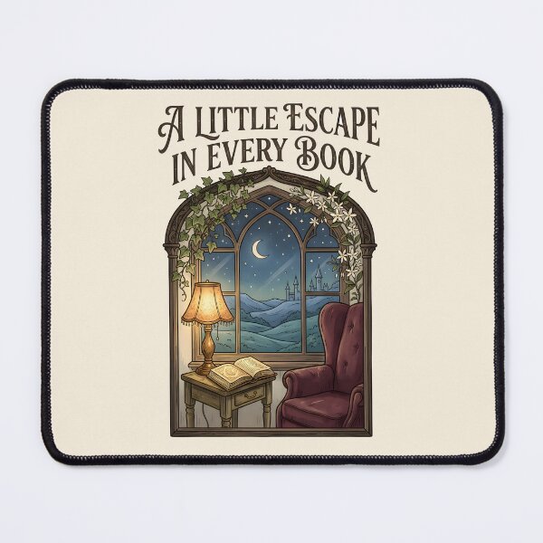 Item preview, A Little Escape in Every Book Cozy Reading designed and sold by hutofdesigns.