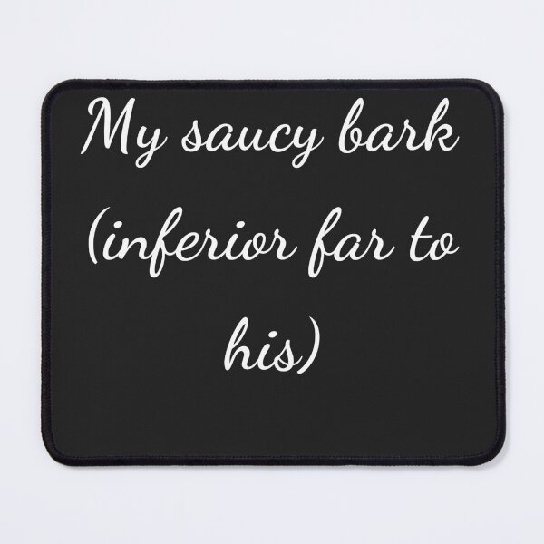 Item preview, “My saucy bark (inferior far to his)” - handwriting white designed and sold by ariksworld.