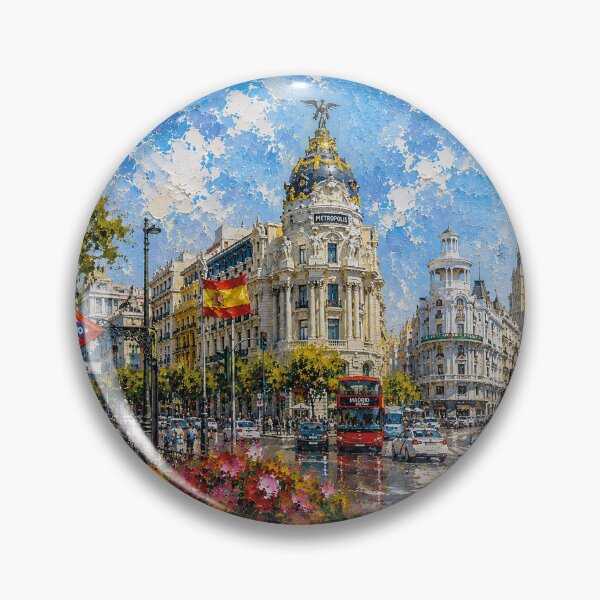 Item preview, A Painting of Madrid, Spain – A Beautiful Capital City in Europe designed and sold by GalleryKauffeld.