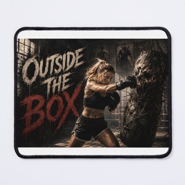 Item preview, Outside the Box - Horror Boxing Gym Monster Print designed and sold by HorrorWorldWeb.