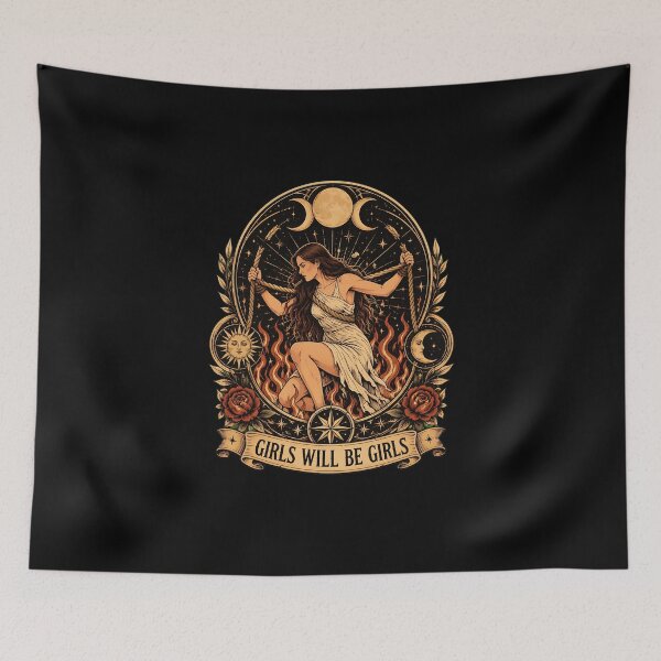 Item preview, Gothic Tarot Fire Rebellion Woman designed and sold by felixpalette.