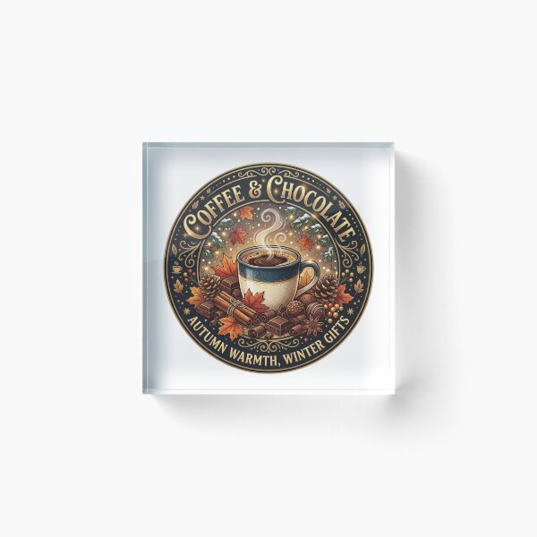 Item preview, Coffee and Chocolate Autumn Warmth Winter Holiday Design designed and sold by KreatoLab.