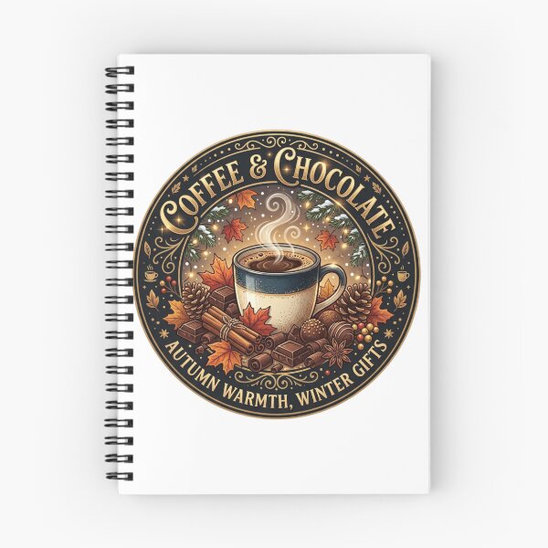 Item preview, Coffee and Chocolate Autumn Warmth Winter Holiday Design designed and sold by KreatoLab.