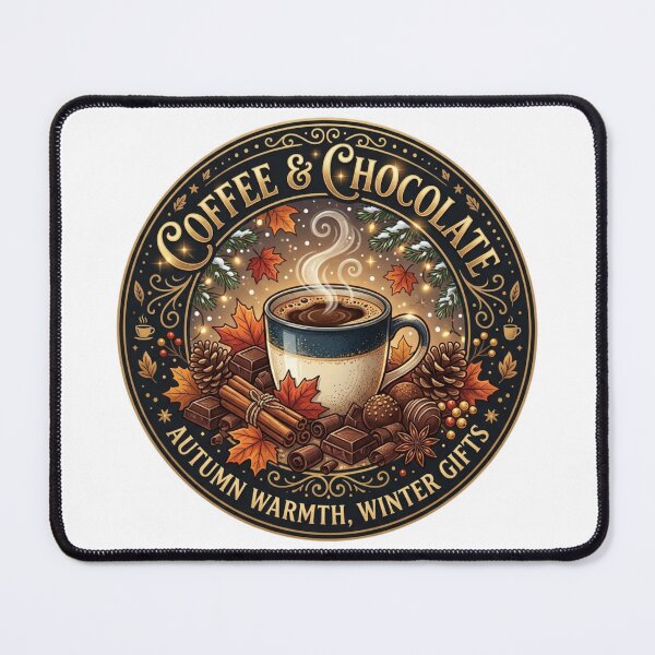 Item preview, Coffee and Chocolate Autumn Warmth Winter Holiday Design designed and sold by KreatoLab.