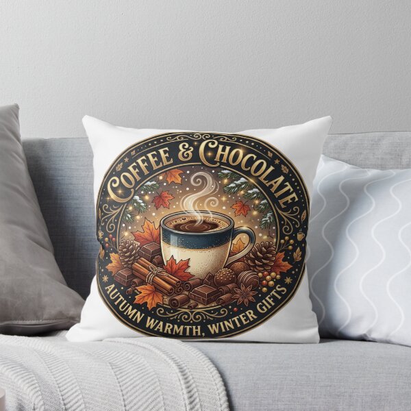 Item preview, Coffee and Chocolate Autumn Warmth Winter Holiday Design designed and sold by KreatoLab.