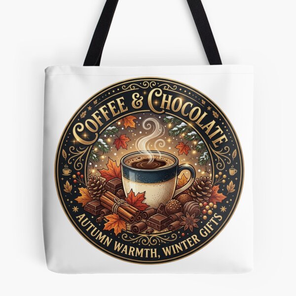 Item preview, Coffee and Chocolate Autumn Warmth Winter Holiday Design designed and sold by KreatoLab.