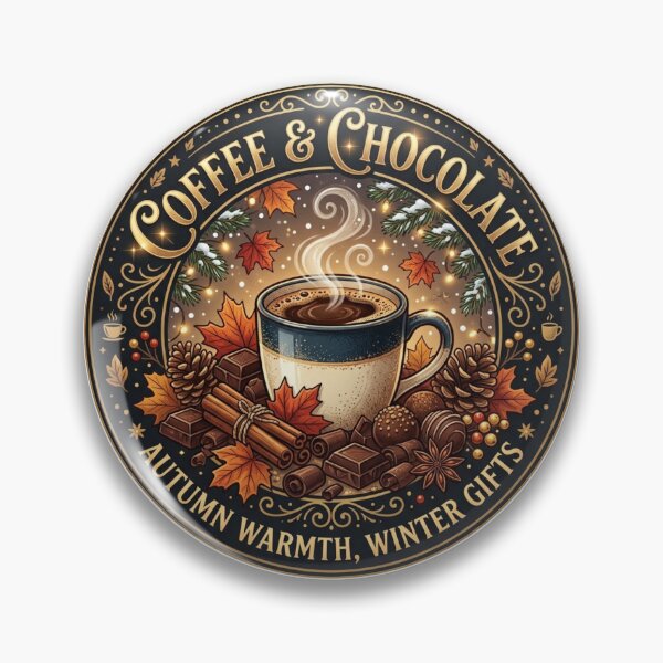 Item preview, Coffee and Chocolate Autumn Warmth Winter Holiday Design designed and sold by KreatoLab.