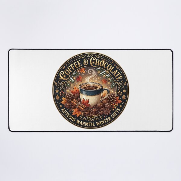 Item preview, Coffee and Chocolate Autumn Warmth Winter Holiday Design designed and sold by KreatoLab.