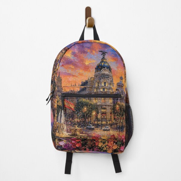 Item preview, Madrid by night painting, Spain – A Beautiful city in Europe. designed and sold by GalleryKauffeld.