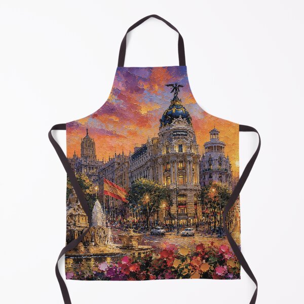 Item preview, Madrid by night painting, Spain – A Beautiful city in Europe. designed and sold by GalleryKauffeld.