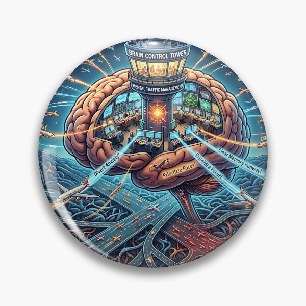 Item preview, Brain Air Traffic Control Mental Traffic Management designed and sold by Michaelragheb.