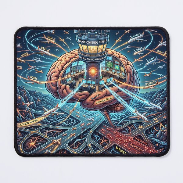 Item preview, Brain Air Traffic Control Mental Traffic Management designed and sold by Michaelragheb.