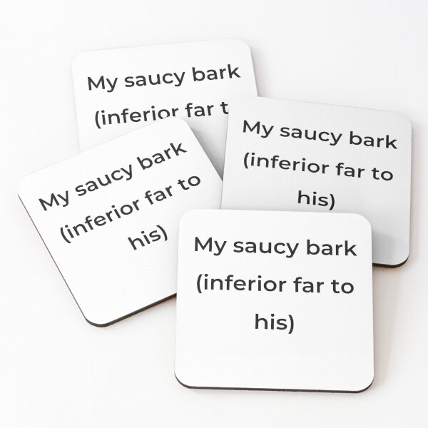 Item preview, “My saucy bark (inferior far to his)” - print black designed and sold by ariksworld.
