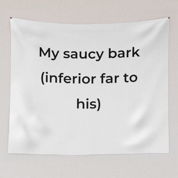Item preview, “My saucy bark (inferior far to his)” - print black designed and sold by ariksworld.