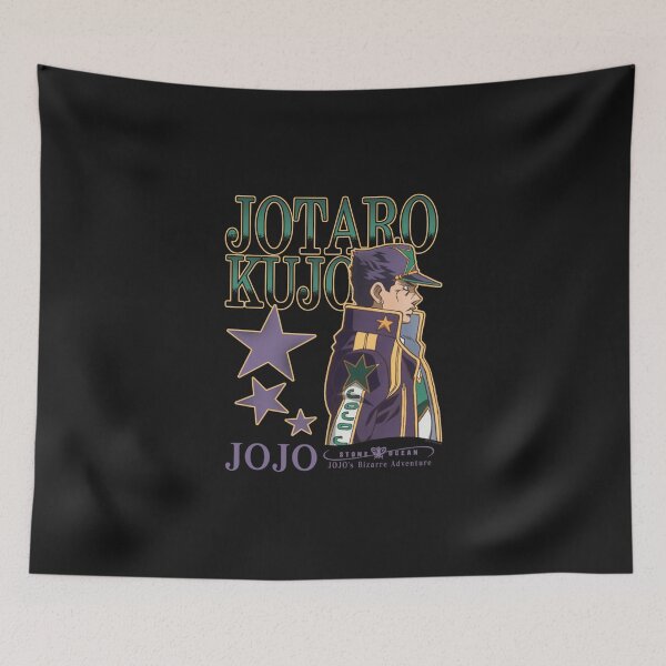 Item preview, Jotaro Kuju Side Profile Portrait with Stars Colorful Anime designed and sold by ClairLuther571.