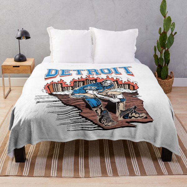 Item preview, Detroit Retro Skull Football designed and sold by ManuelCai10045.