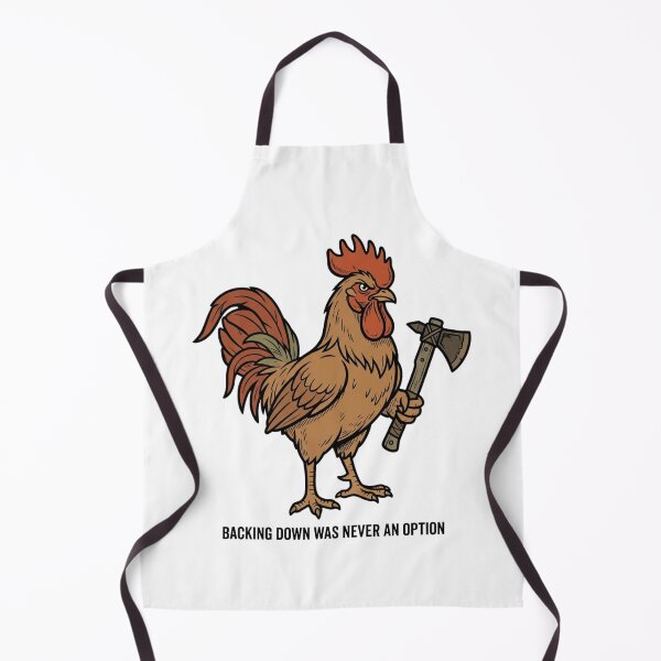 Item preview, Tactical Rooster Backing Down Was Never An Option Funny Chicken Axe Humor designed and sold by raedattia.