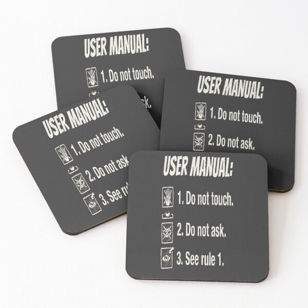 Item preview, Funny User Manual Sarcastic Quote Sketch - Introvert Humor designed and sold by FABIOLA1970.