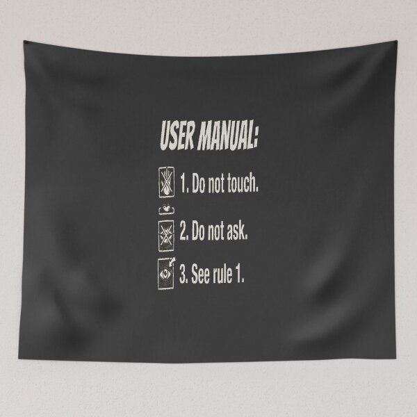 Item preview, Funny User Manual Sarcastic Quote Sketch - Introvert Humor designed and sold by FABIOLA1970.