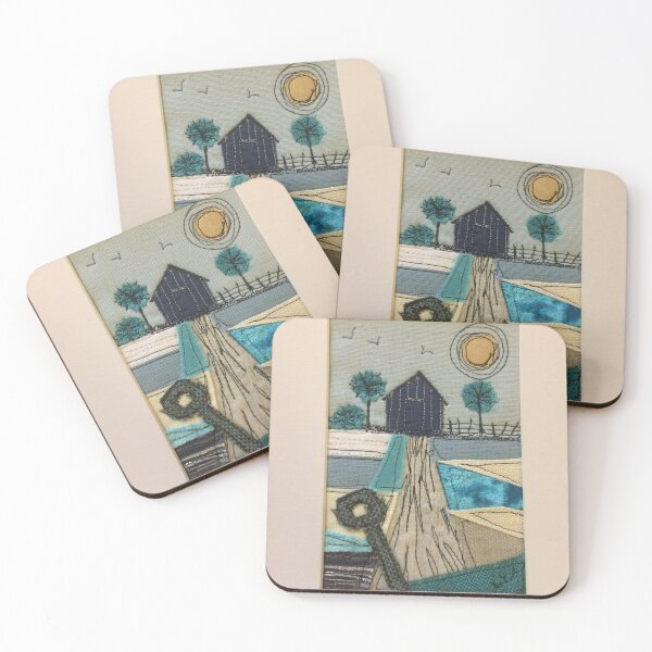 Item preview, The Winter Allotment Textile Art designed and sold by Wendy Early Textile Art.