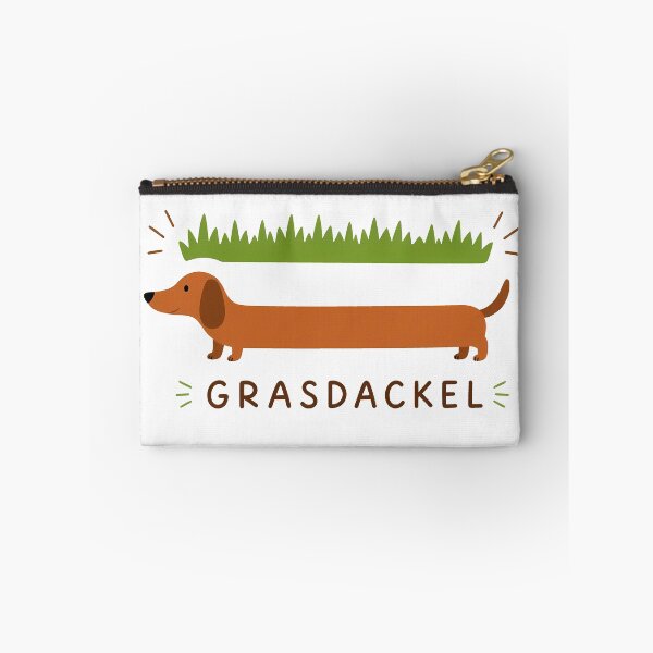 Item preview, Grasdackel (Grass Dachshund) Swabian dialect saying typography design designed and sold by JVFotoArt.
