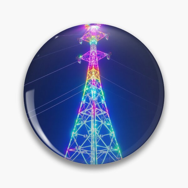 Item preview, Rainbow Electric Tower Neon Illumination Art designed and sold by Pylon-Bureau.