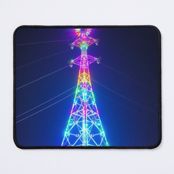 Item preview, Rainbow Electric Tower Neon Illumination Art designed and sold by Pylon-Bureau.