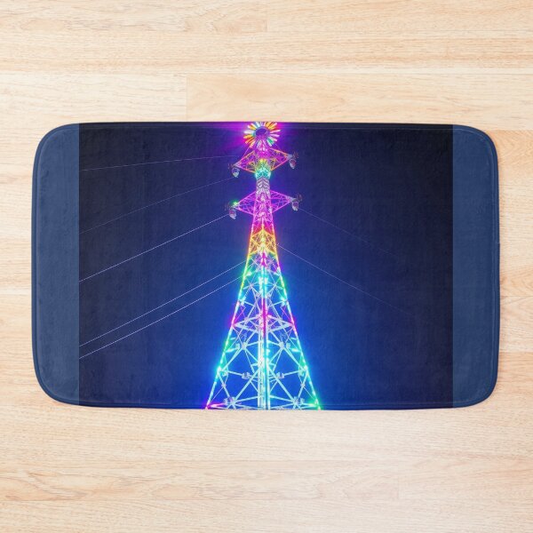 Item preview, Rainbow Electric Tower Neon Illumination Art designed and sold by Pylon-Bureau.