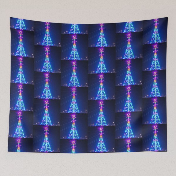 Item preview, Rainbow Electric Tower Neon Illumination Art designed and sold by Pylon-Bureau.