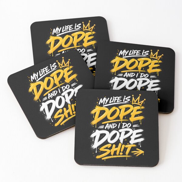 Item preview, My Life Is Dope Funny Motivational Graffiti Quote designed and sold by Trippy-Toad.
