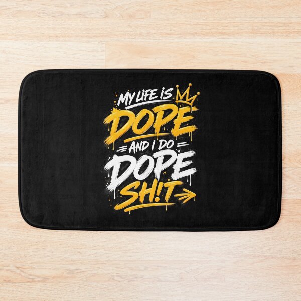 Item preview, My Life Is Dope Funny Motivational Graffiti Quote designed and sold by Trippy-Toad.