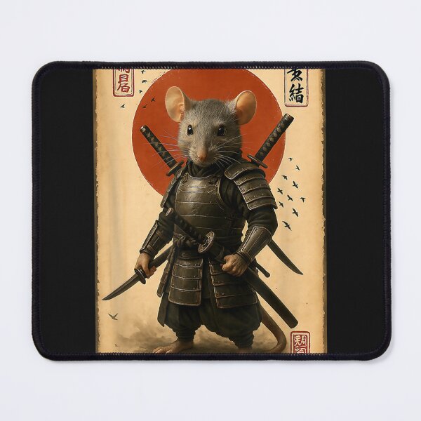 Item preview, Vintage Japanese Art Anime Samurai Rat Warrior designed and sold by ClairLuther571.