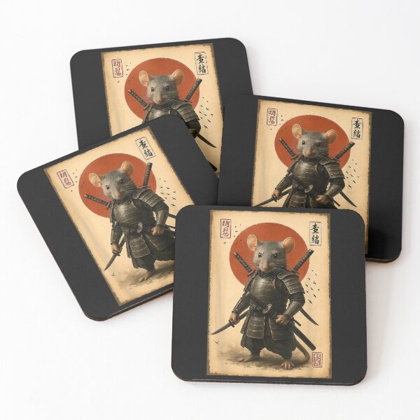 Item preview, Vintage Japanese Art Anime Samurai Rat Warrior designed and sold by ClairLuther571.