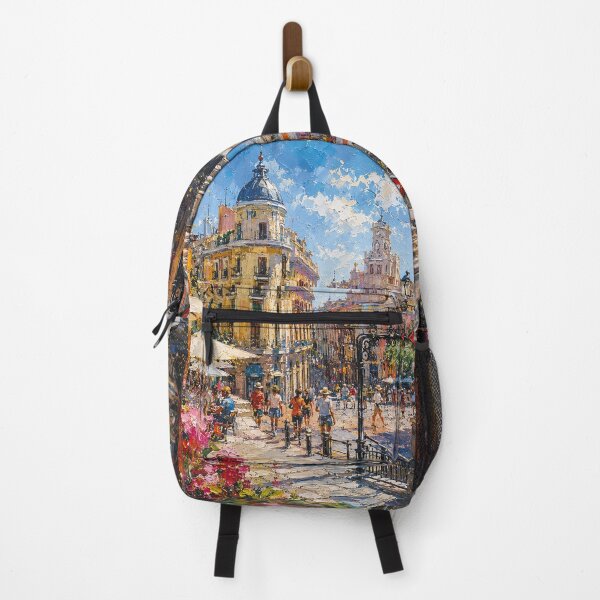 Item preview, Madrid, Spain – a painting of a summer day in this beautiful European city. designed and sold by GalleryKauffeld.