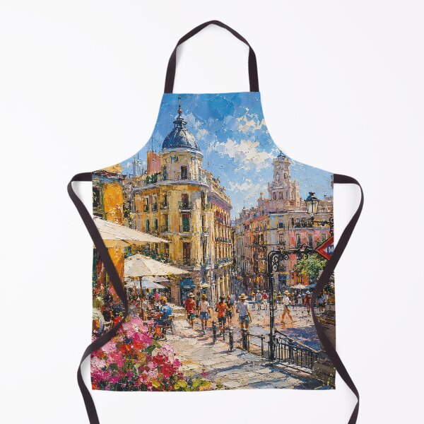 Item preview, Madrid, Spain – a painting of a summer day in this beautiful European city. designed and sold by GalleryKauffeld.